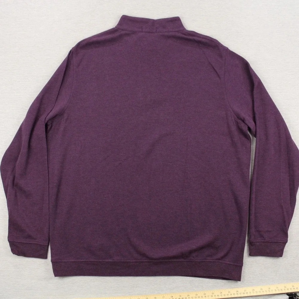 Peter Millar 1/4 Zip Pullover Mens Size XXL Grape Crown Comfort Cotton Blend